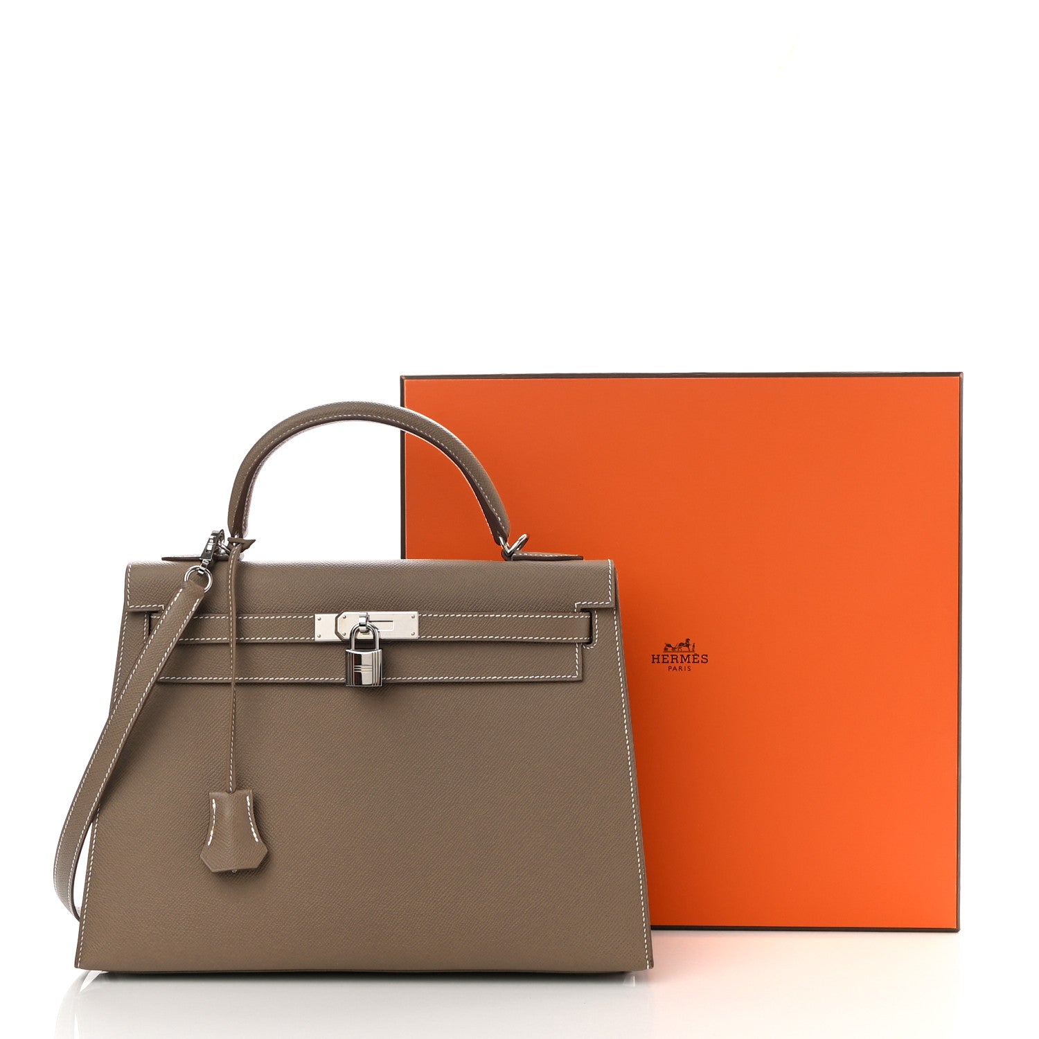 Hermes Epsom Kelly Sellier 32 Etoupe 10 of 10