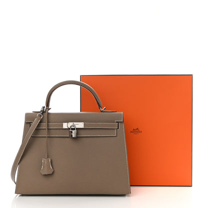 Hermes Epsom Kelly Sellier 32 Etoupe 10 of 10