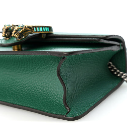 Gucci Dollar Calfskin Crystal Mini Dionysus Top Handle Bag Emerald 9 of 9