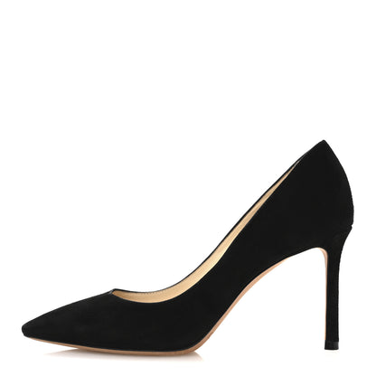 Jimmy Choo Suede Romy 85 Pumps 35.5 Black 1 of 9