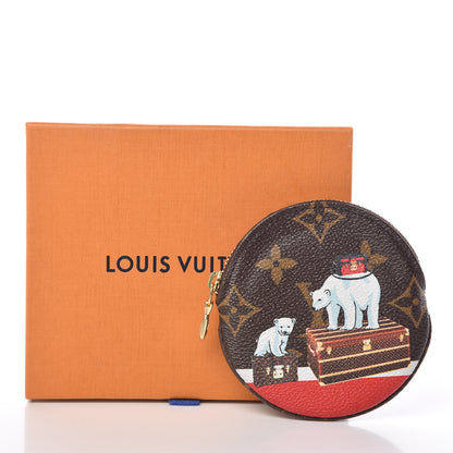 Louis Vuitton Monogram 2017 Christmas Animation Round Coin Purse 7 of 7