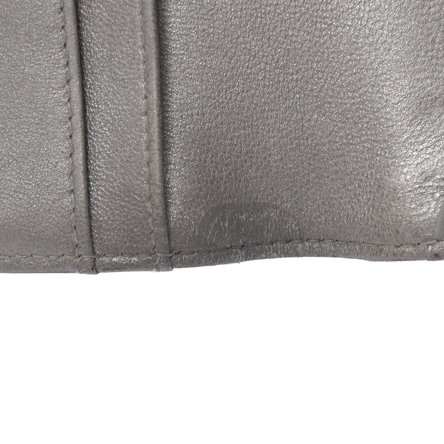Lambskin Camellia Embossed Yen Wallet Black