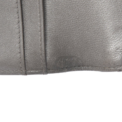Chanel Lambskin Camellia Embossed Yen Wallet Black 9 of 15