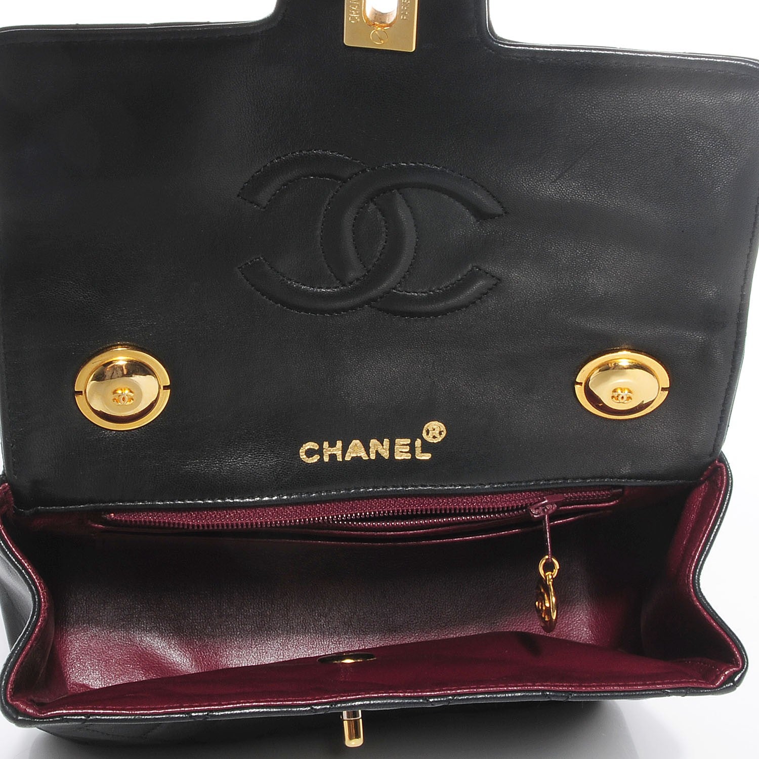 Chanel Lambskin Small Kelly Flap Bag Black 9 of 9
