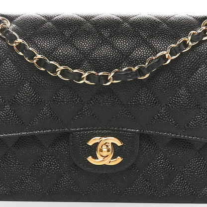 Chanel Caviar Quilted Medium Double Flap Black 8 of 11