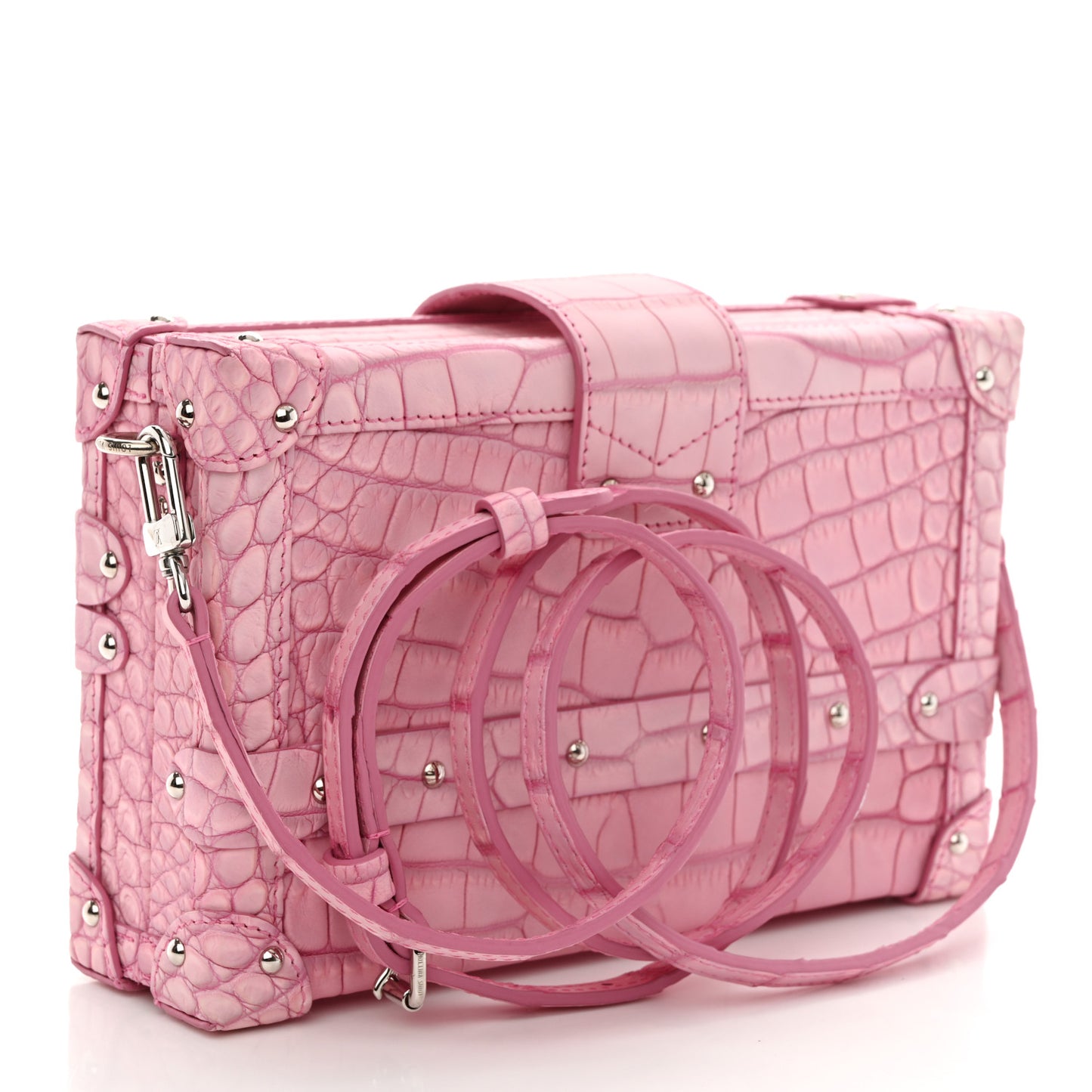 Alligator Petite Malle Pink