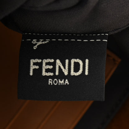 Fendi Velvet FF Embossed Hip Belt Baguette Bag Caramel 7 of 11