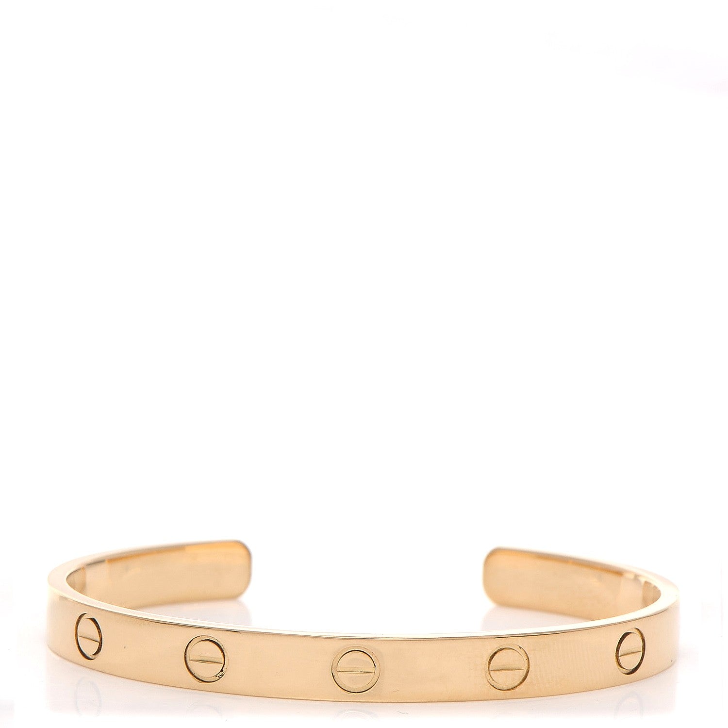 Cartier 18K Yellow Gold LOVE Cuff Bracelet 17 1 of 5