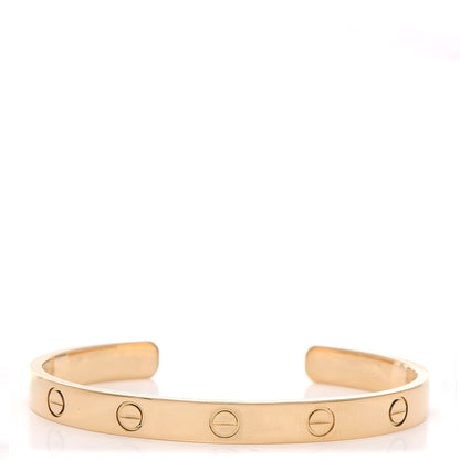Cartier 18K Yellow Gold LOVE Cuff Bracelet 17 1 of 5