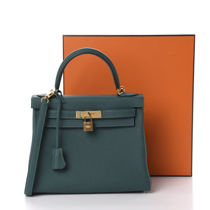Hermes Togo Kelly Retourne 28 Malachite 39 of 39