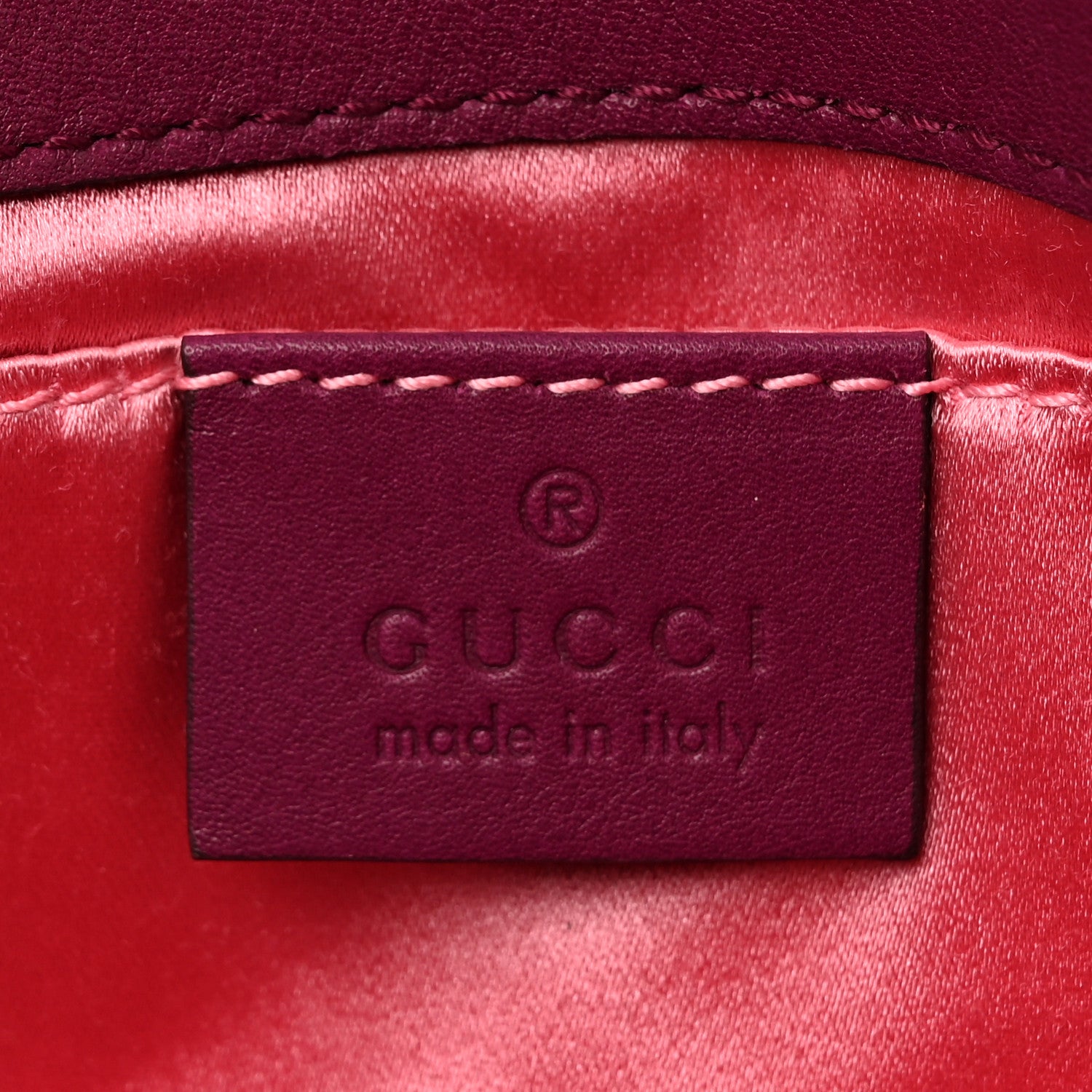 Gucci Velvet Matelasse Embroidered Mini GG Marmont Shoulder Bag Bordeaux 6 of 10