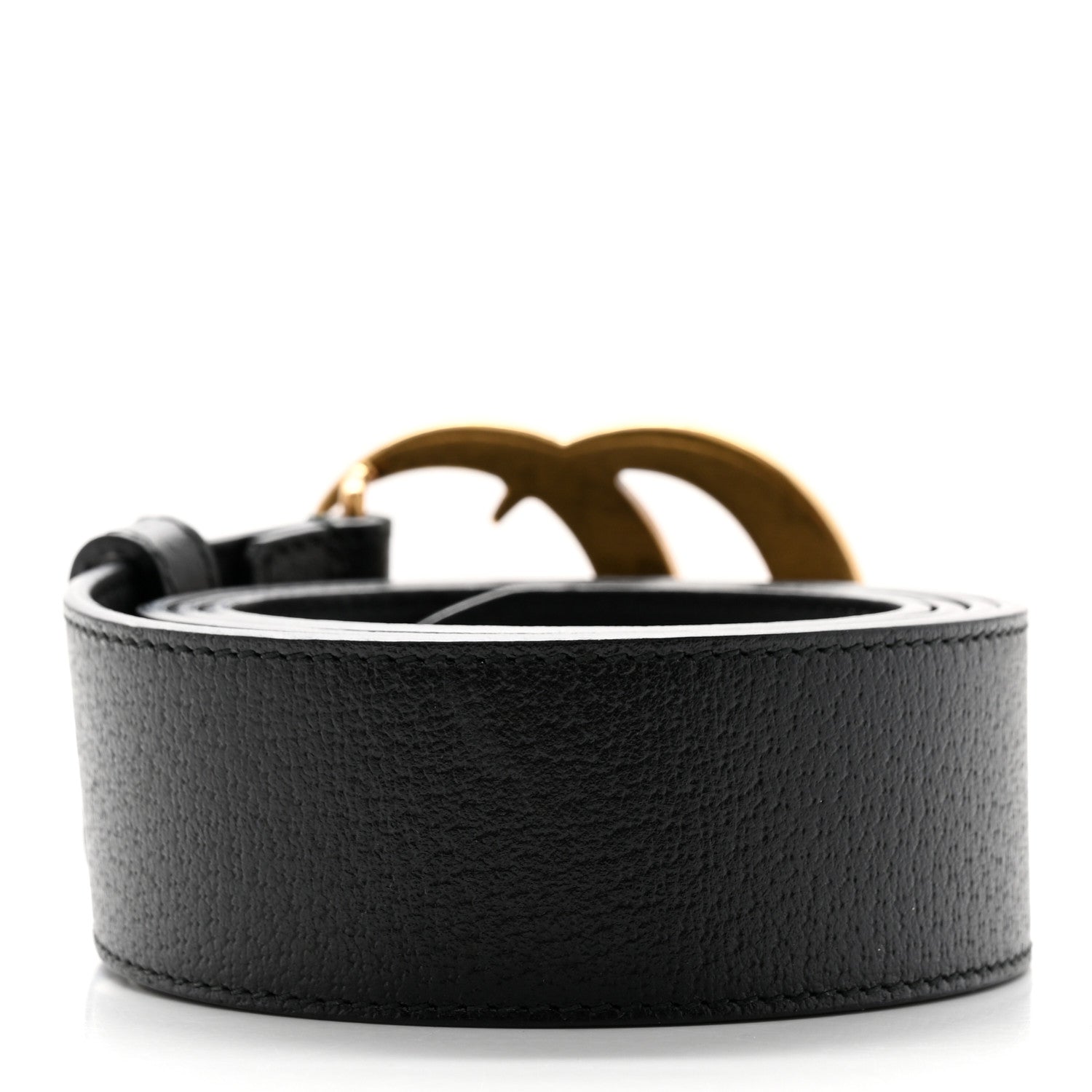 Gucci Textured Calfskin Double G 40mm Belt 100 40 Black 2 of 8