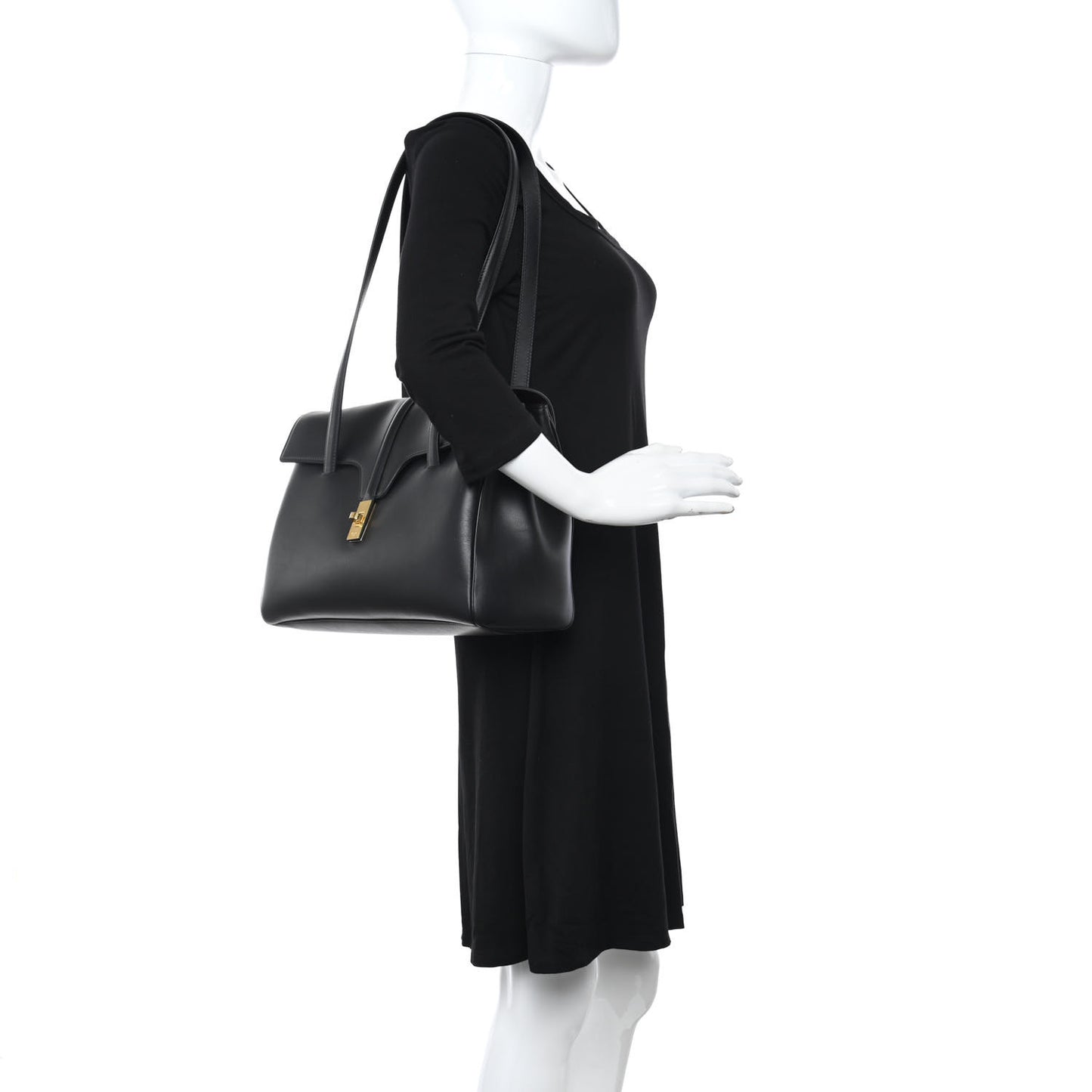 Smooth Calfskin Medium Soft 16 Bag Black