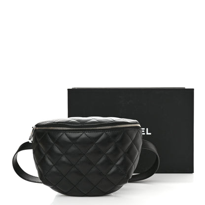 Chanel Calfskin Quilted Waist Belt Bag Black 10 of 10