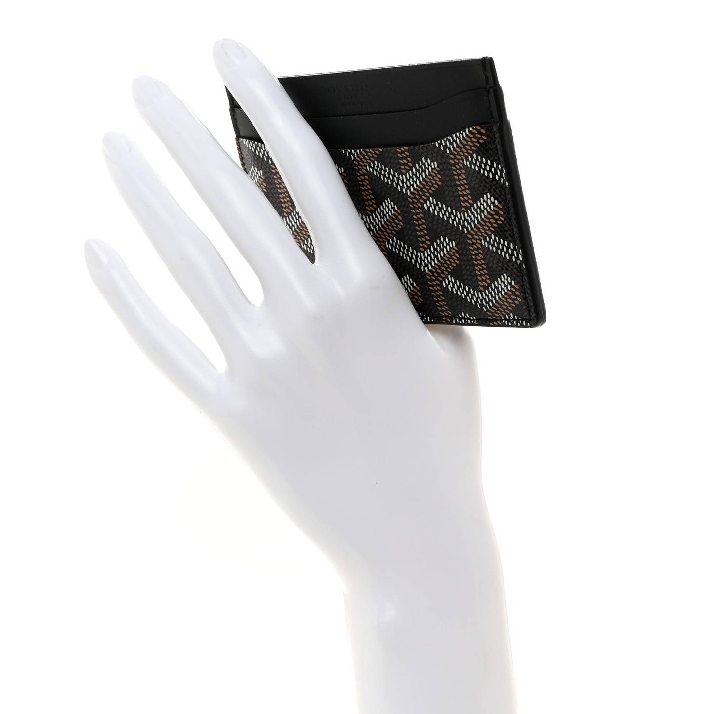Goyardine Saint Sulpice Card Holder Black