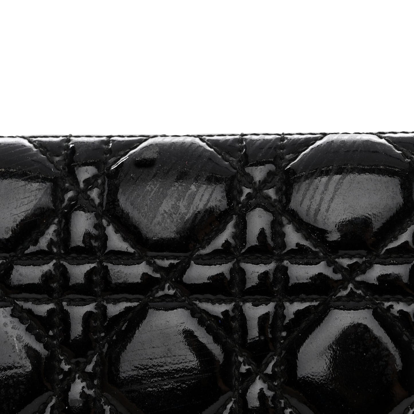 Patent Cannage Lady Dior Convertible Clutch Black