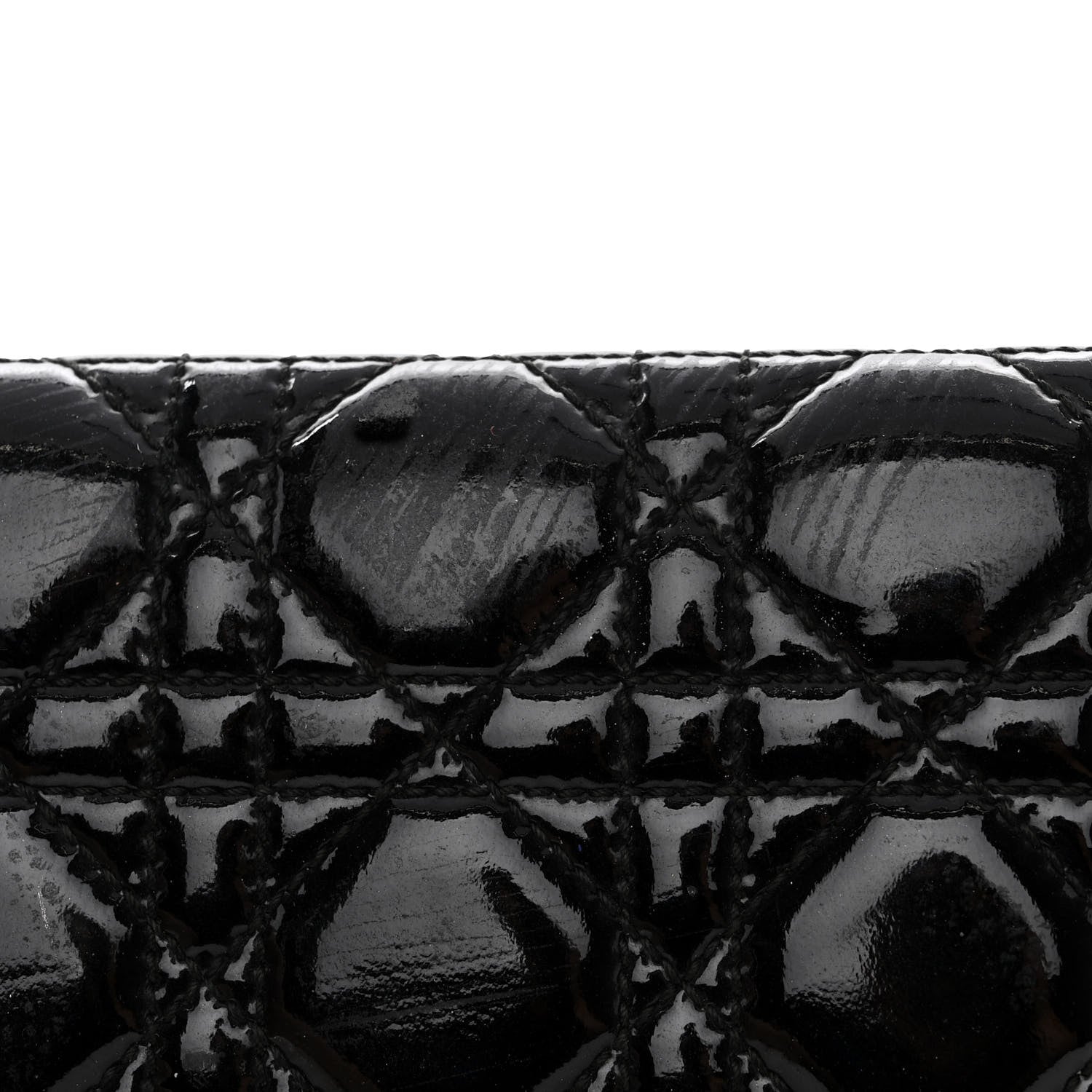 Christian Dior Patent Cannage Lady Dior Convertible Clutch Black 12 of 12