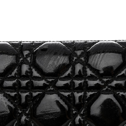 Christian Dior Patent Cannage Lady Dior Convertible Clutch Black 12 of 12