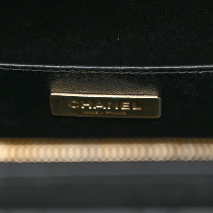 Chanel Calfskin Quilted Studded Square Vanity Case Black 6 of 11