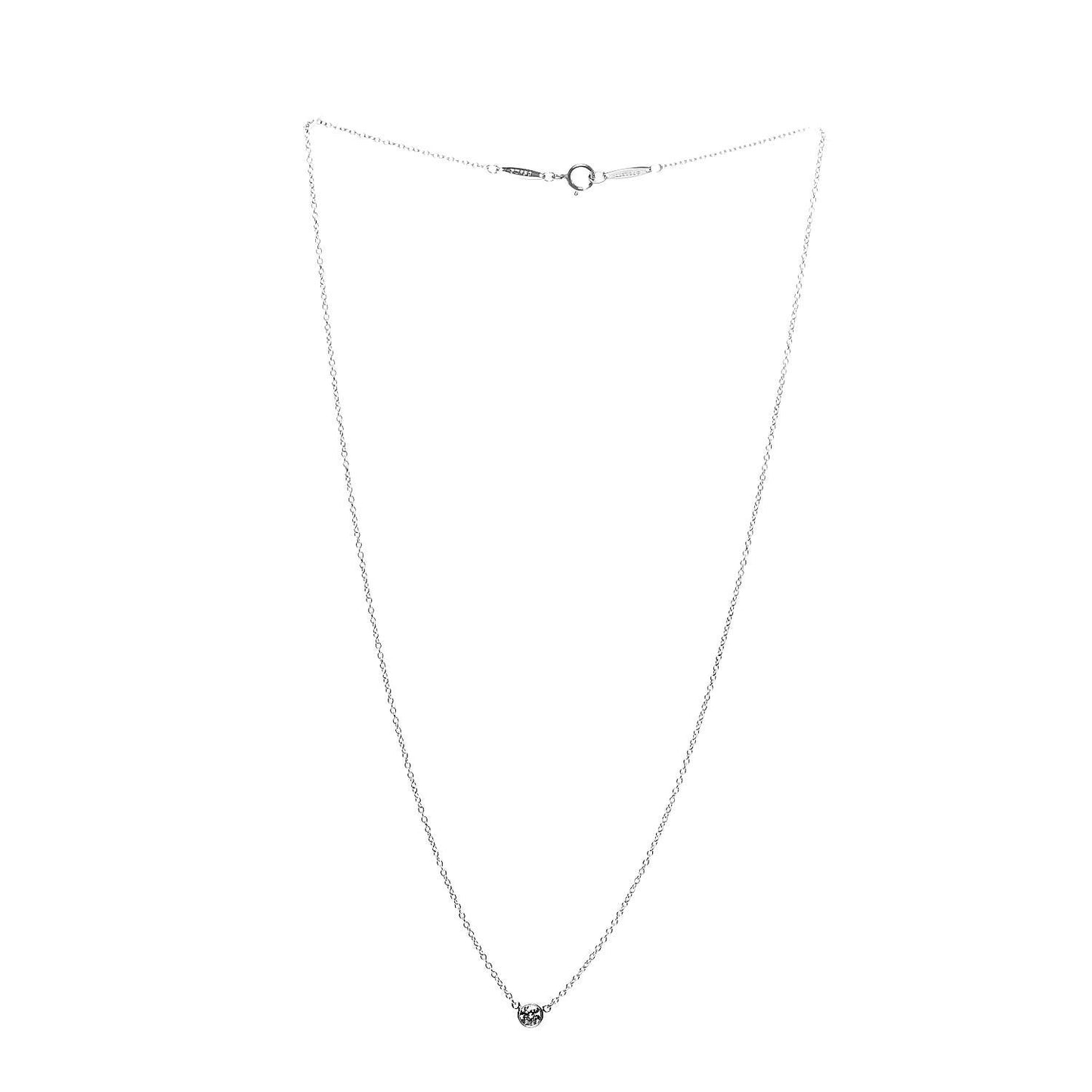 Platinum Diamond .14ct Elsa Peretti Diamonds by the Yard Pendant Necklace