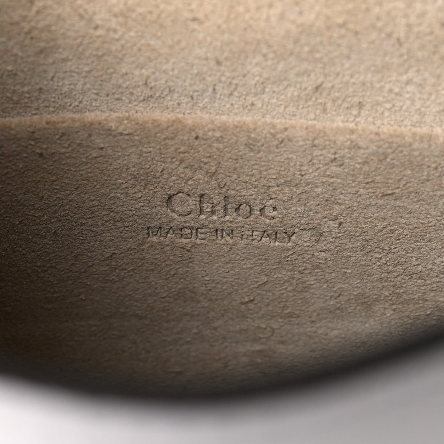 Calfskin Suede Small Nile Bracelet Bag Airy Grey