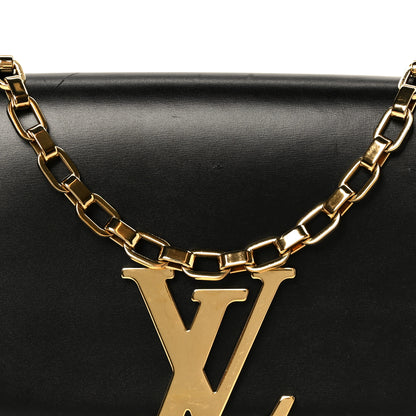 Louis Vuitton Calfskin Chain Louise GM Black 7 of 9