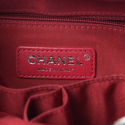 Chanel Aged Calfskin Quilted Medium Gabrielle Hobo Black White 8 of 12