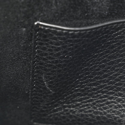 Valentino Garavani Pebbled Calfskin Monochrome Medium Rockstud Flip Lock Crossbody Bag Black 10 of 10