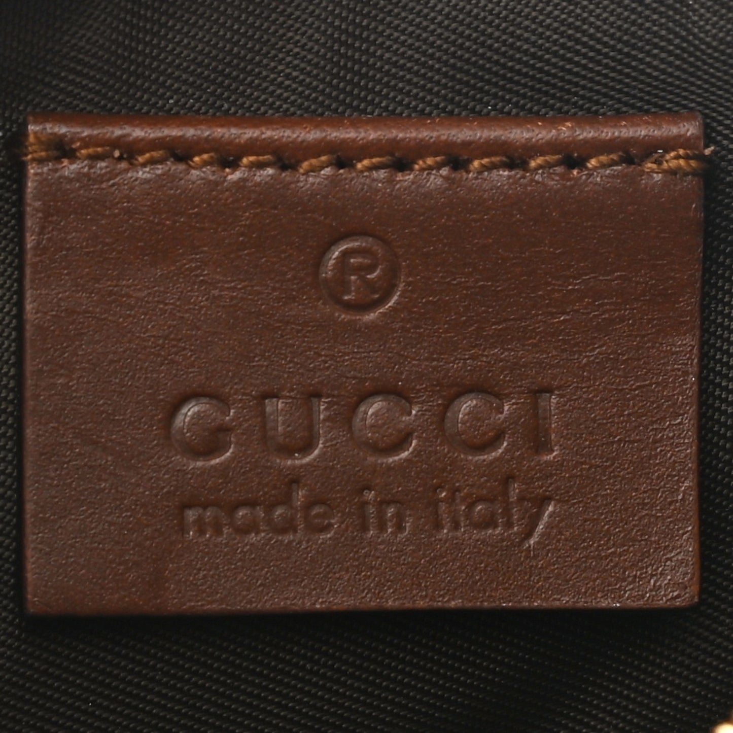 GG Supreme Monogram Key Case Beige Ebony Cuir
