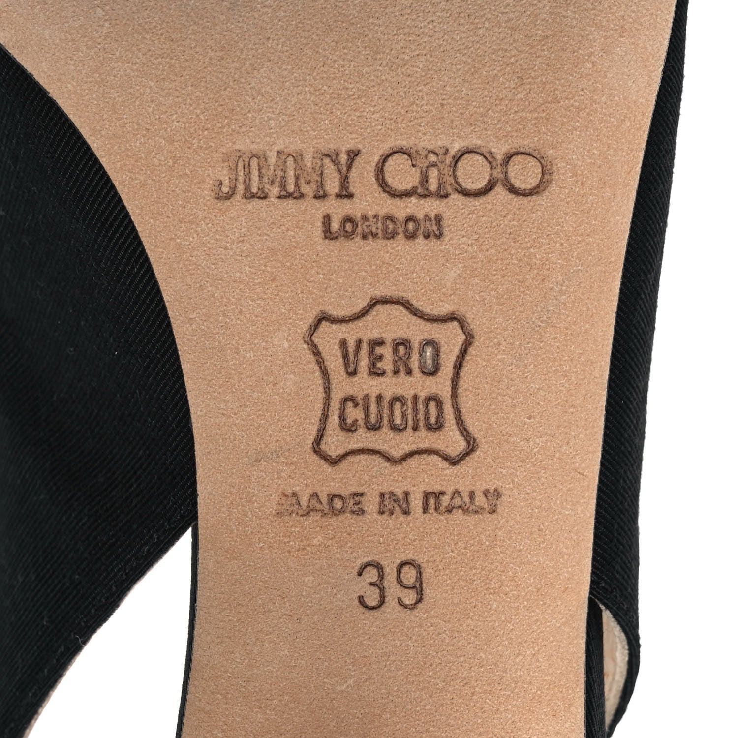 Jimmy Choo Satin Pleated Pumps 39 Black 6 of 7