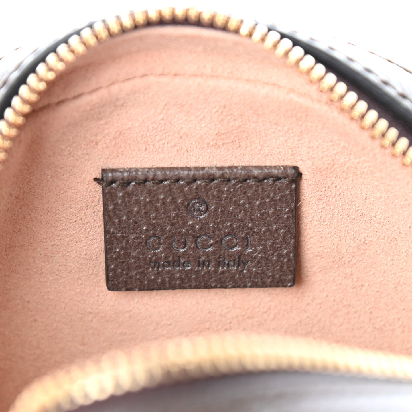 GG Supreme Monogram Web Mini Ophidia Round Shoulder Bag Brown