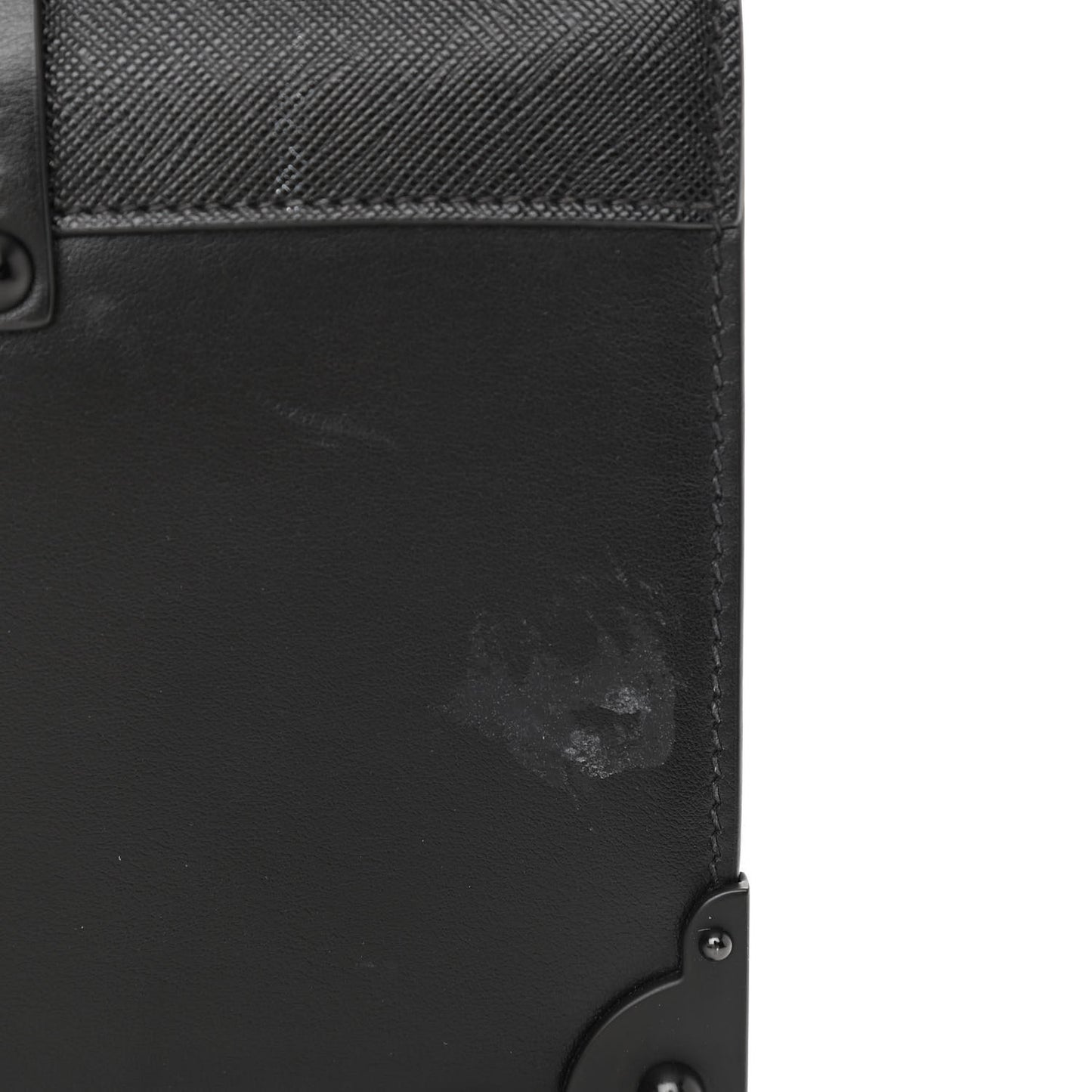 City Calfskin Saffiano Cahier Bag Black