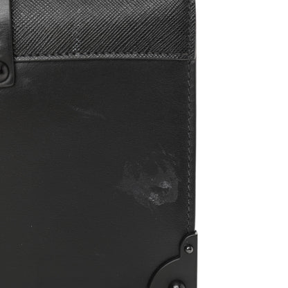 Prada City Calfskin Saffiano Cahier Bag Black 10 of 16
