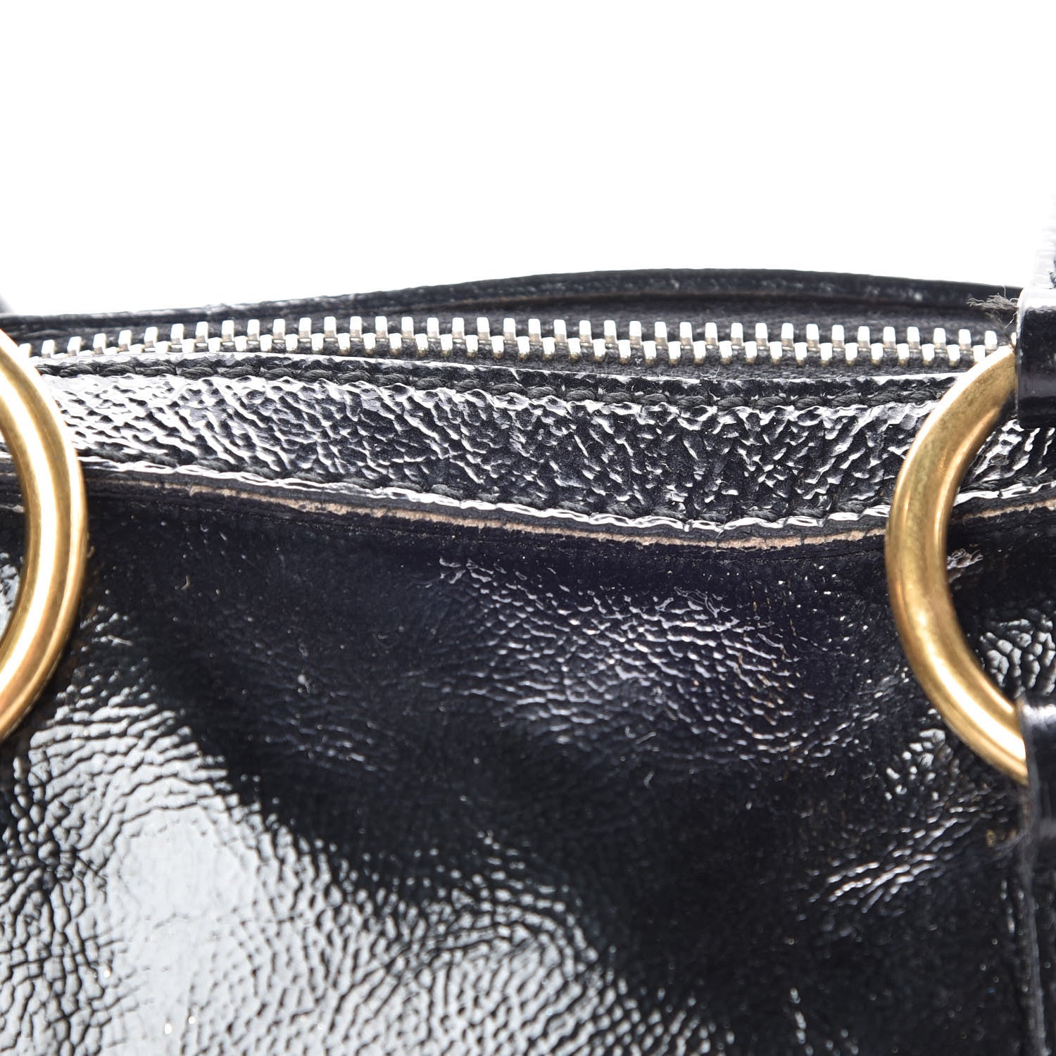 Saint Laurent Textured Patent Calfskin Medium Muse Black 17 of 26