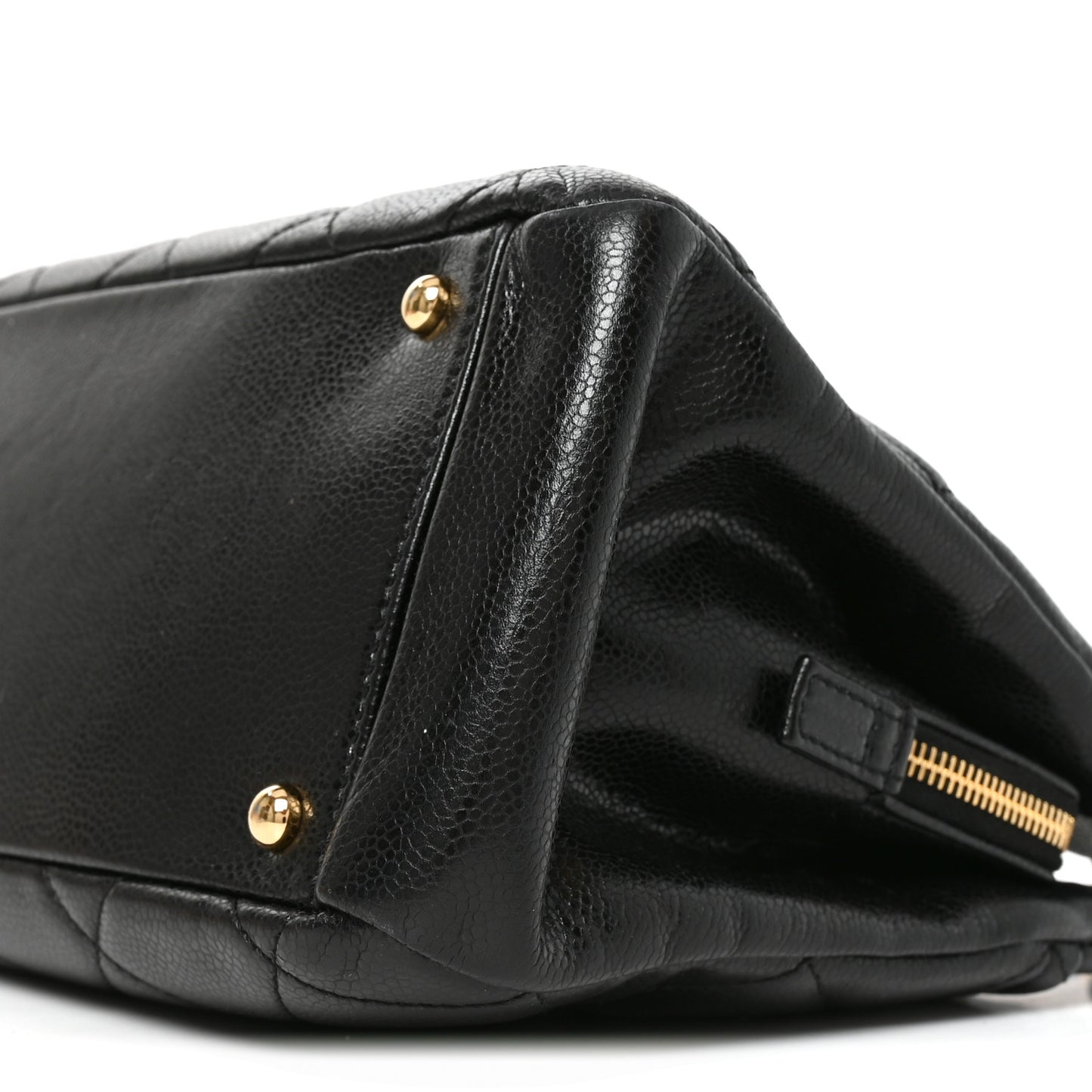 Caviar Quilted Timeless CC Soft Tote Black