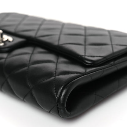 Chanel Lambskin Quilted Clutch With Chain Flap Black 9 of 9