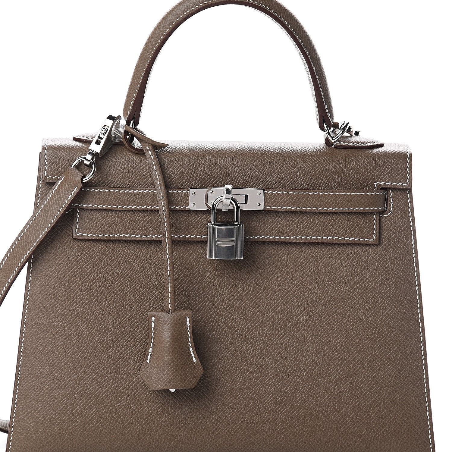 Hermes Epsom Kelly Sellier 25 Etoupe 7 of 9
