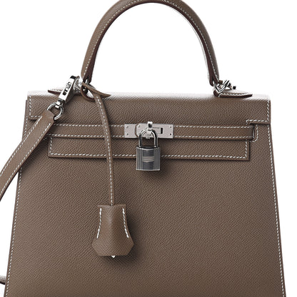 Hermes Epsom Kelly Sellier 25 Etoupe 7 of 9