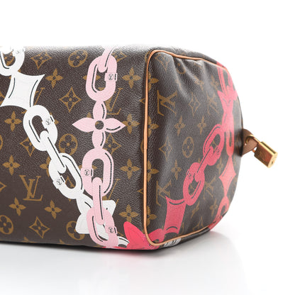 Louis Vuitton Monogram Bay Speedy 30 Rose Ballerine Poppy 10 of 16