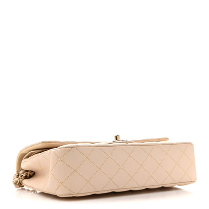 Chanel Caviar Quilted Medium Double Flap Light Beige 4 of 16