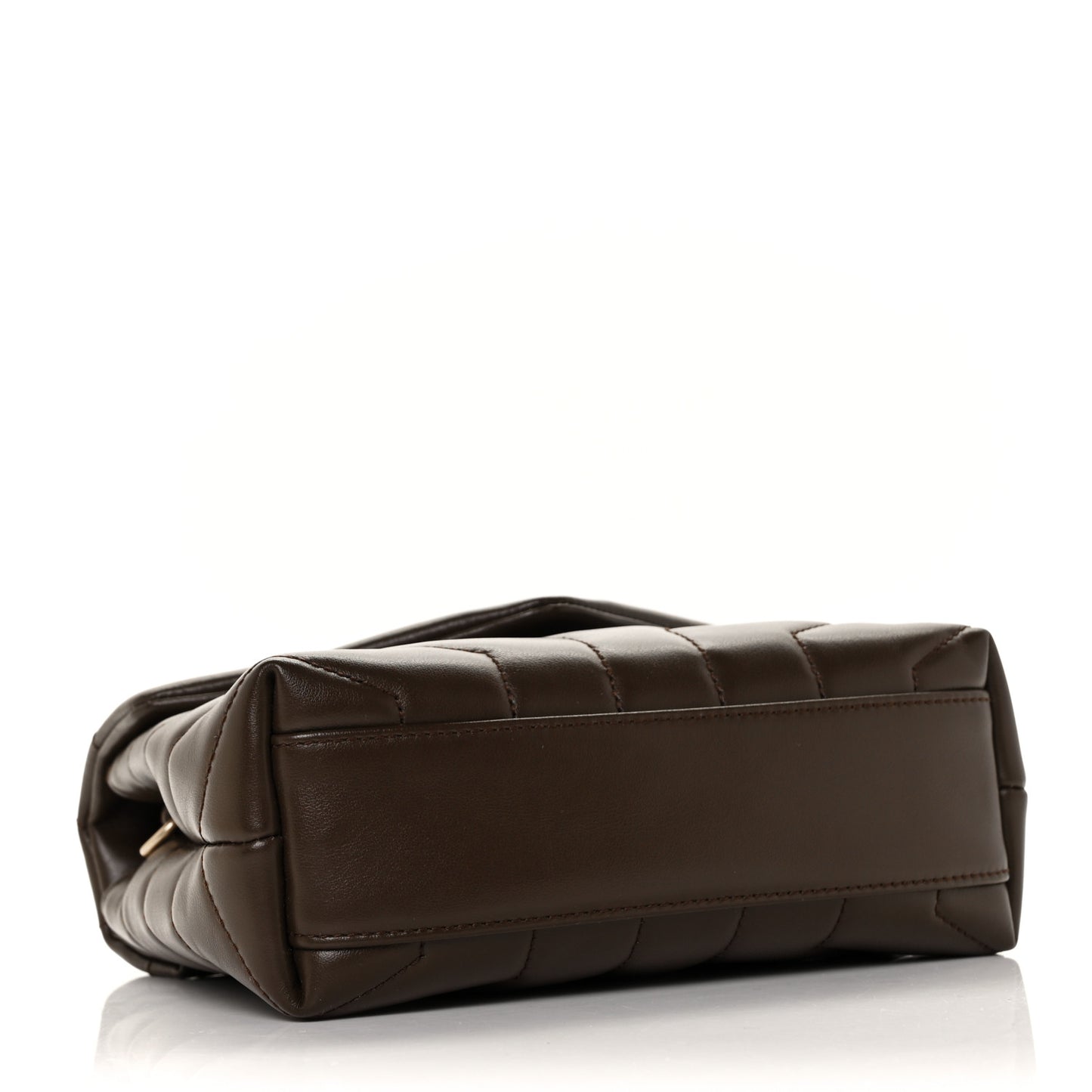 Calfskin Y Quilted Monogram Toy Loulou Crossbody Bag Soil Brown