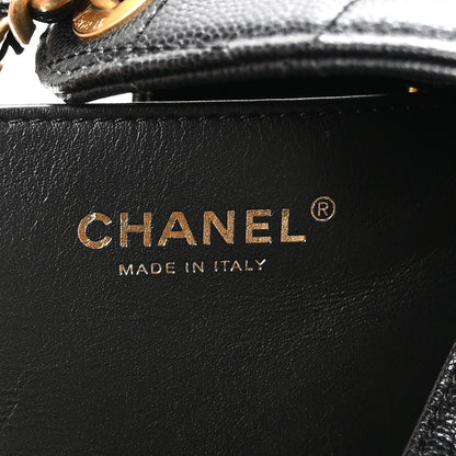 Chanel Caviar Quilted Large Chanel 25 Handbag Black 13 of 21