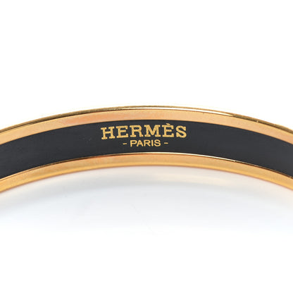 Hermes Enamel Printed Narrow L'Arbre Du Vent Bracelet 62 Folk 4 of 5