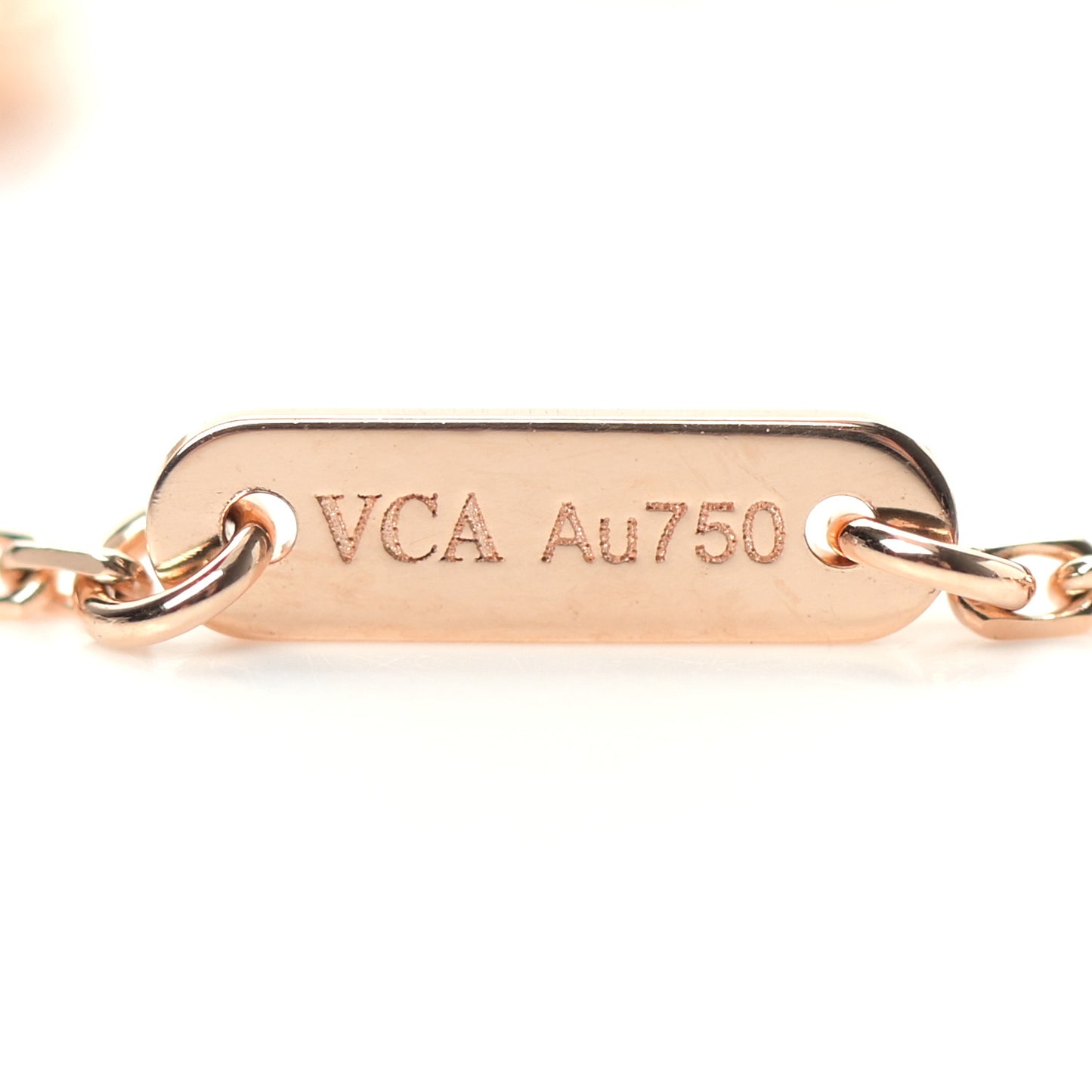 18K Rose Gold Carnelian Sweet Alhambra Pendant Necklace