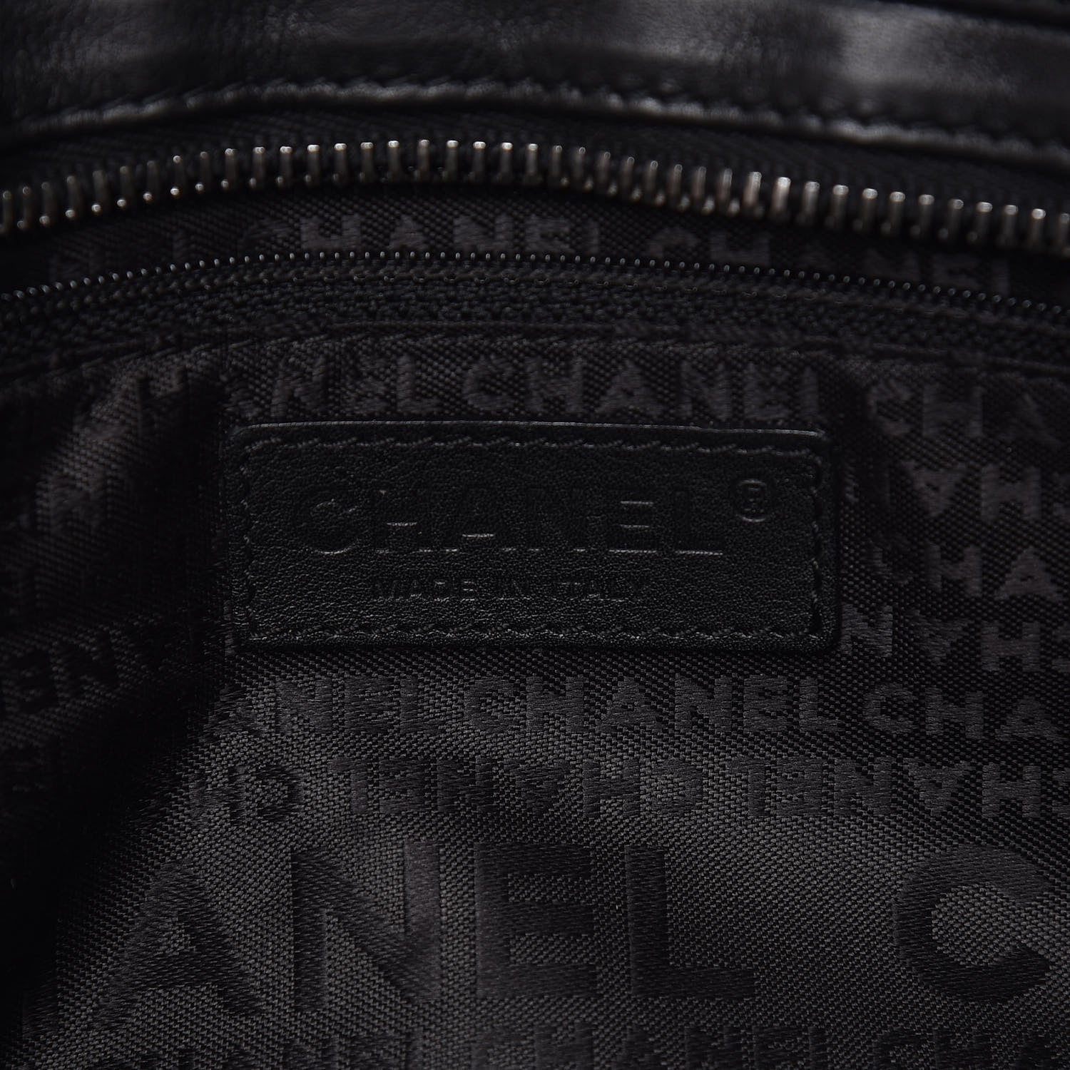 Chanel Calfskin Vertical Quilted Lax East West Shoulder Bag Black 6 of 9