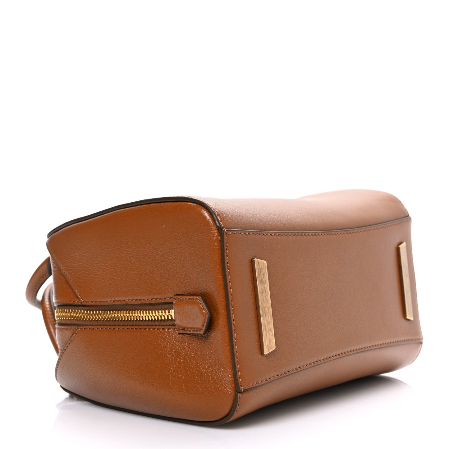 Tumbled Buffalo Mini Antigona Cube Bag Soft Tan