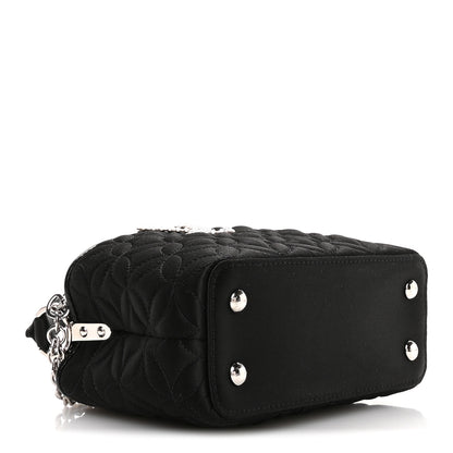 Louis Vuitton Satin Quilted Flower Crystal Mini Capucines Black 4 of 9