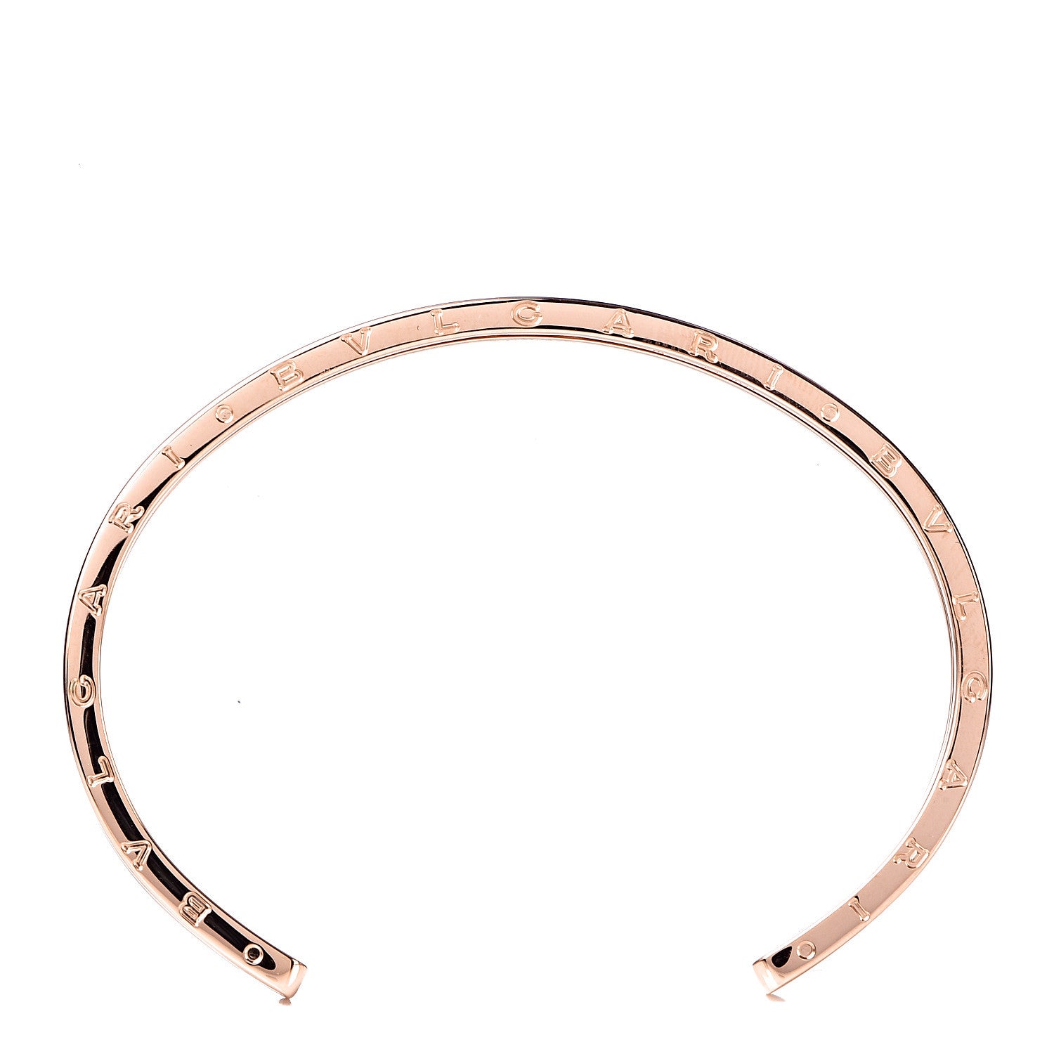 Bulgari 18K Rose Gold B.Zero1 Cuff Bracelet 5 of 6