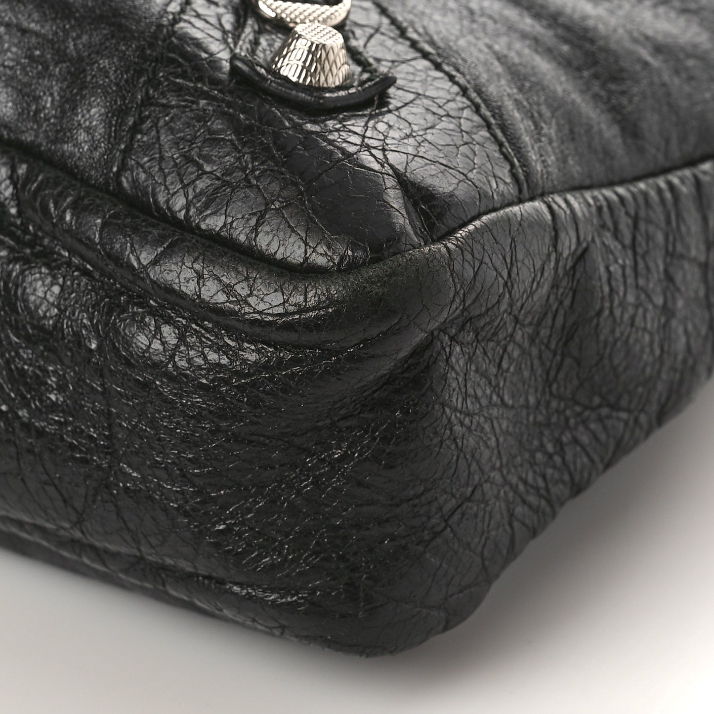 Agneau Giant 12 Silver Hardware Town Black