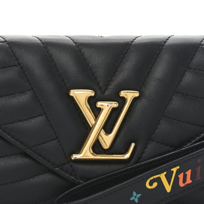 Louis Vuitton Calfskin New Wave Long Wallet Black 7 of 7